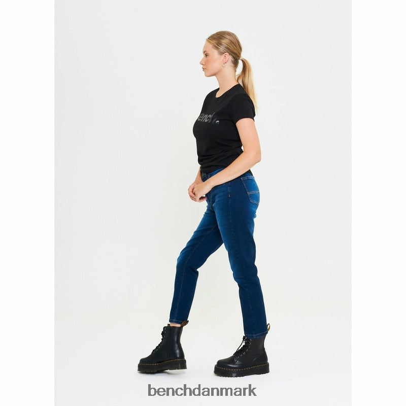 stevie mom jeans Kvinder mørkeblå vask Bench beklædning R8600116
