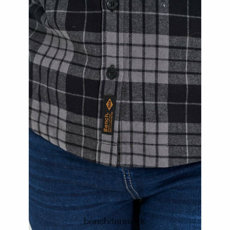 carlowly flannel skjorte Kvinder sort/kul tjek Bench beklædning R8600109