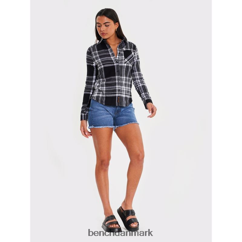 ellamay flannel skjorte Kvinder sort tern Bench beklædning R8600111