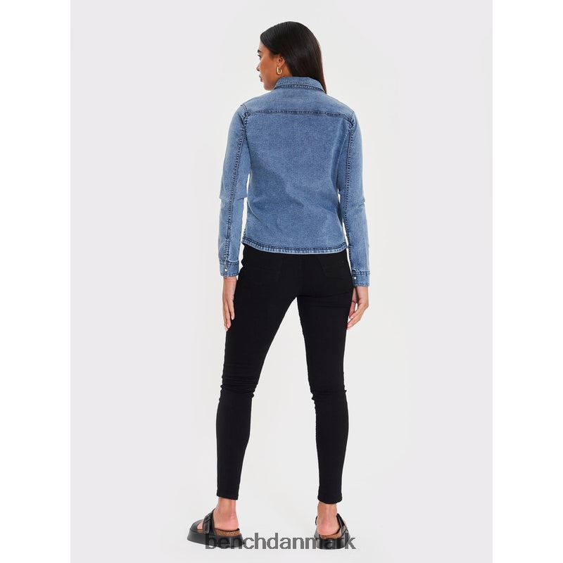 shaylie denimskjorte Kvinder midt vask Bench beklædning R8600108