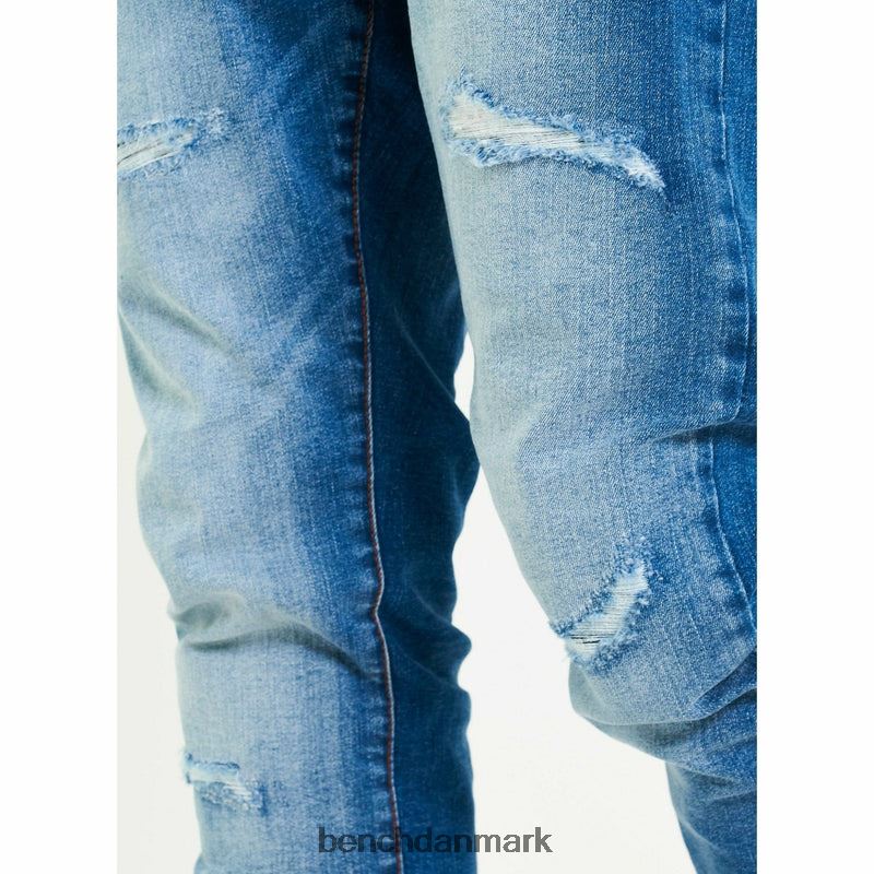 aw-001 slim fit jeans Mænd lyseblå Bench beklædning R860088