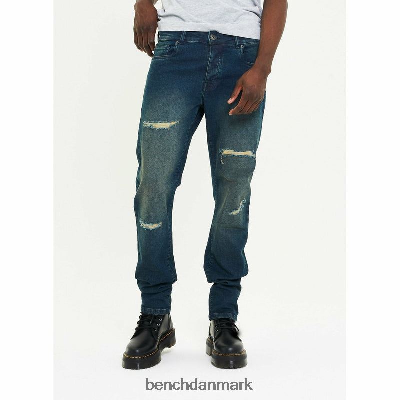aw-002 slim fit jeans Mænd falmet blå Bench beklædning R860089