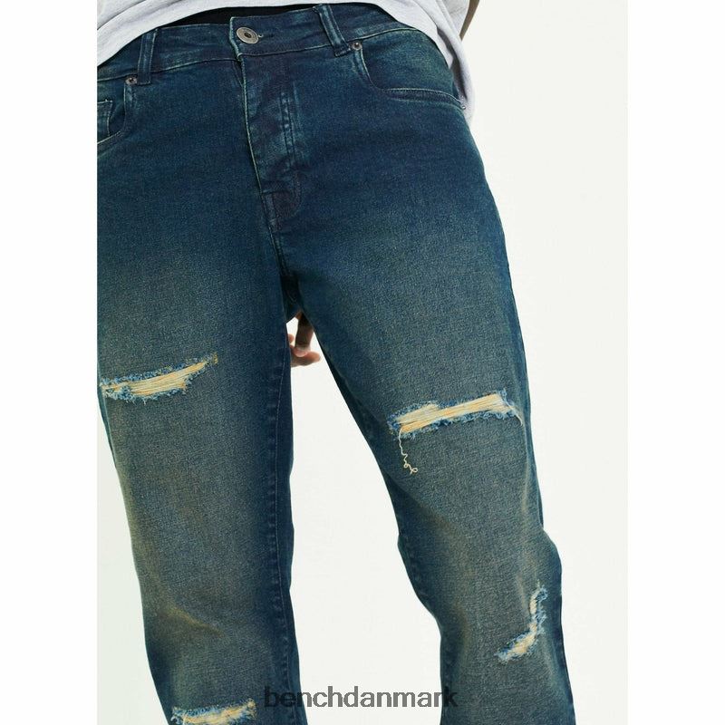 aw-002 slim fit jeans Mænd falmet blå Bench beklædning R860089