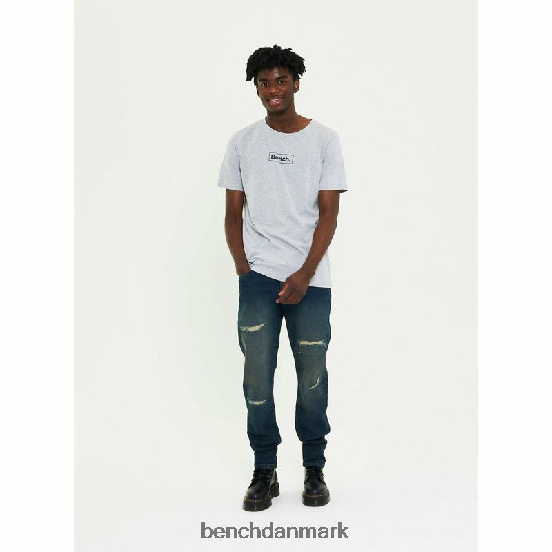 aw-002 slim fit jeans Mænd falmet blå Bench beklædning R860089