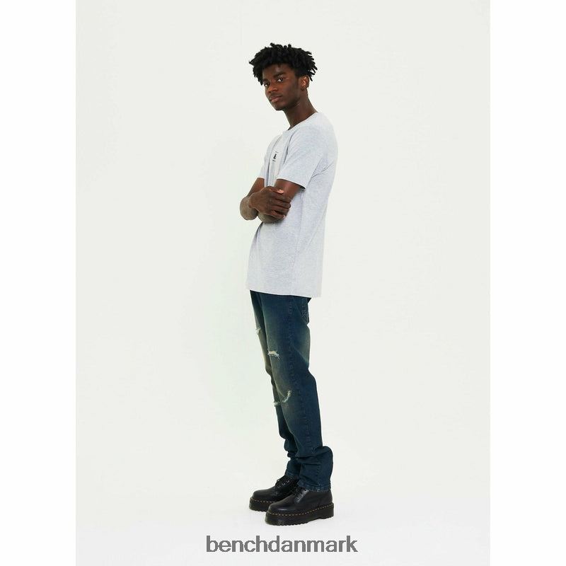 aw-002 slim fit jeans Mænd falmet blå Bench beklædning R860089