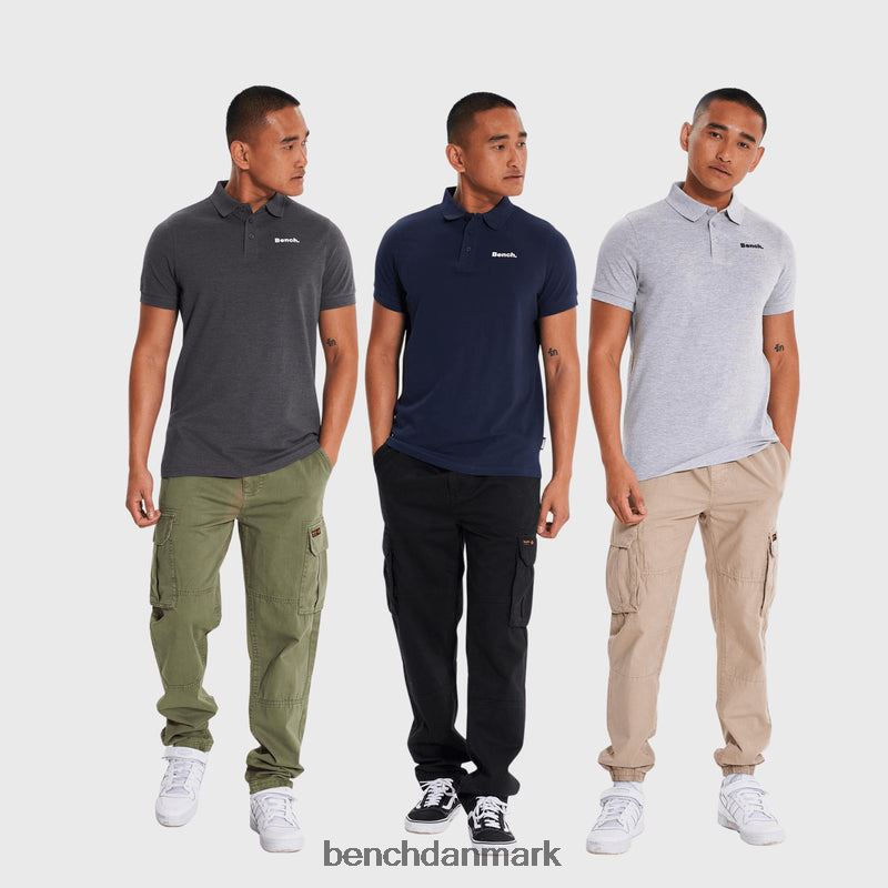 bode 3-pak poloer Mænd assorteret Bench beklædning R86003